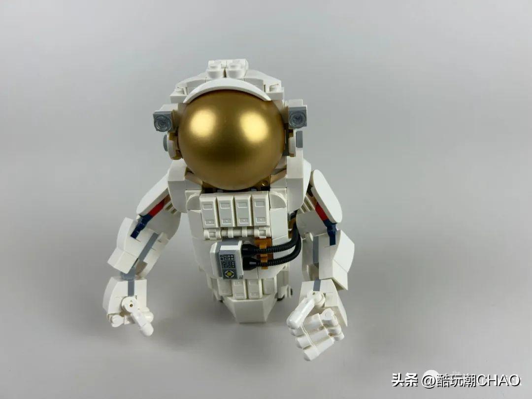 略显单薄的宇航员？乐高创意百变三合一31152太空宇航员开箱评测