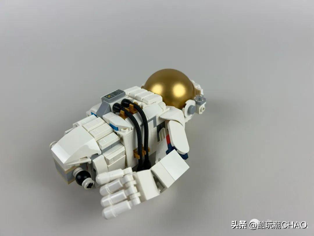 略显单薄的宇航员？乐高创意百变三合一31152太空宇航员开箱评测
