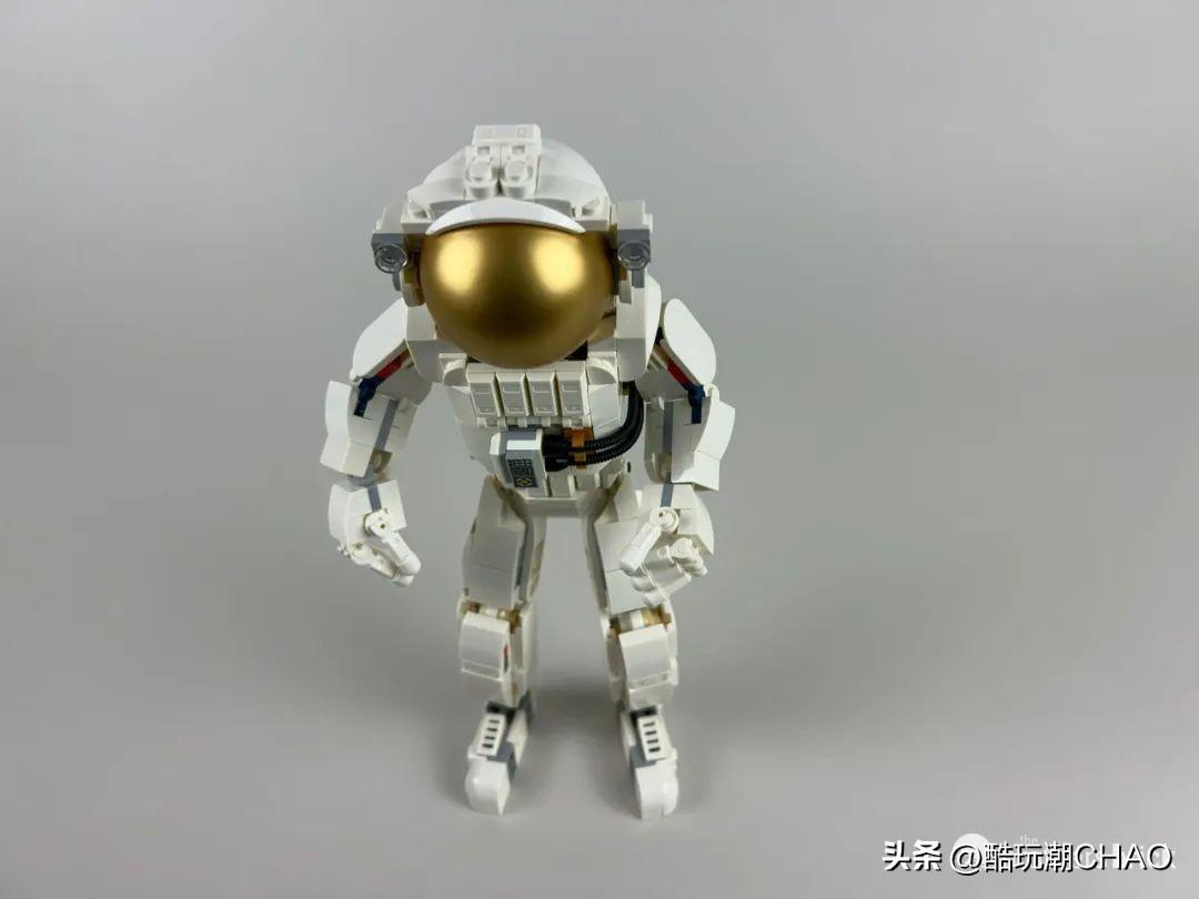 略显单薄的宇航员？乐高创意百变三合一31152太空宇航员开箱评测