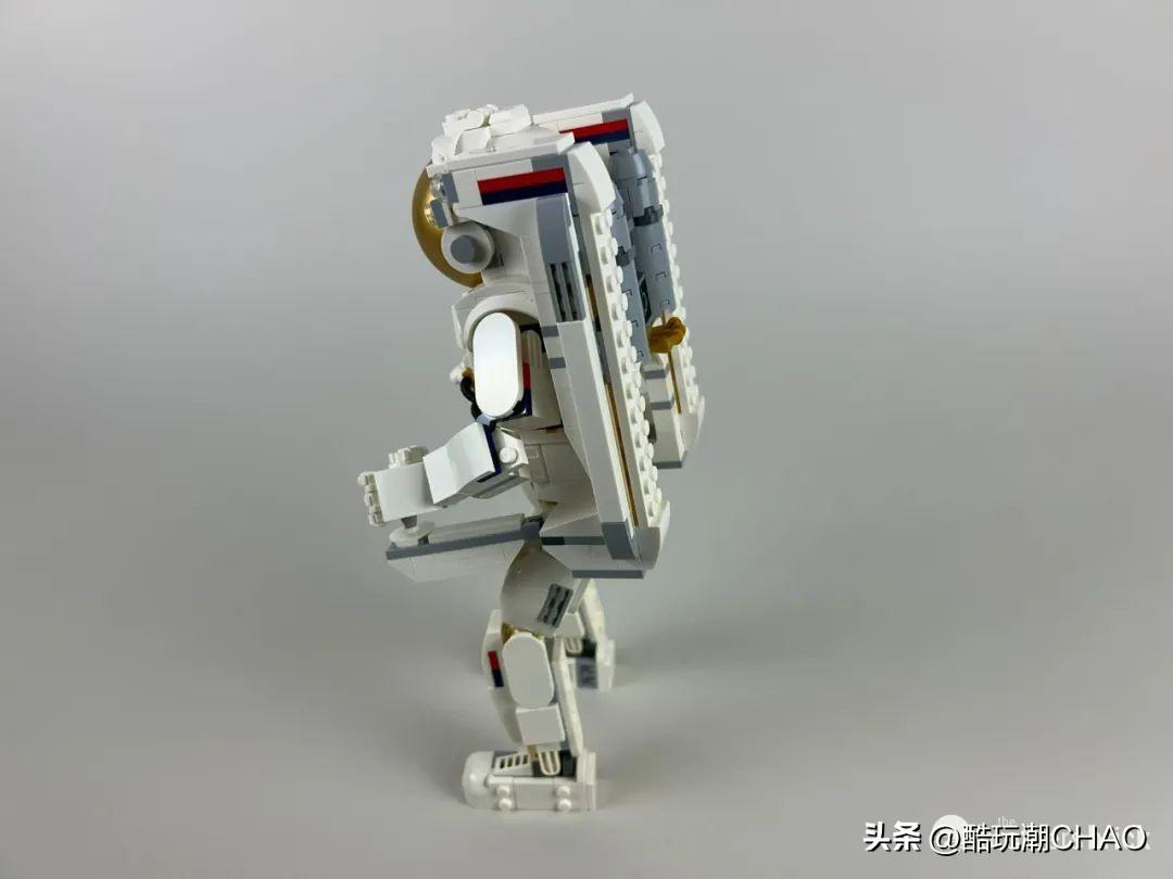 略显单薄的宇航员？乐高创意百变三合一31152太空宇航员开箱评测