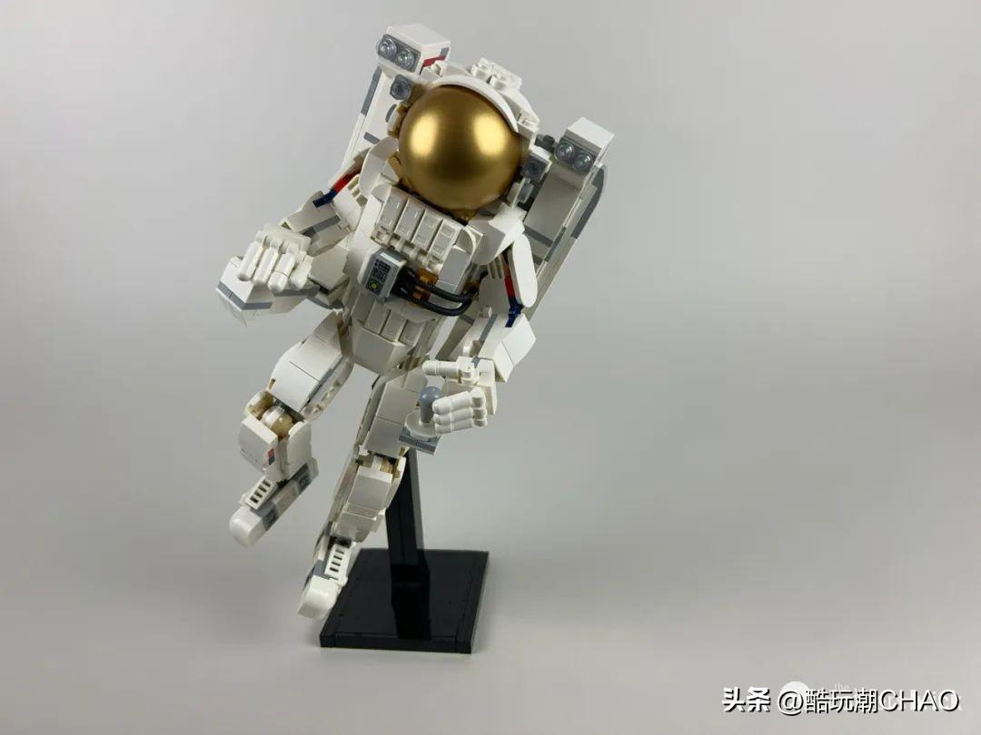 略显单薄的宇航员？乐高创意百变三合一31152太空宇航员开箱评测
