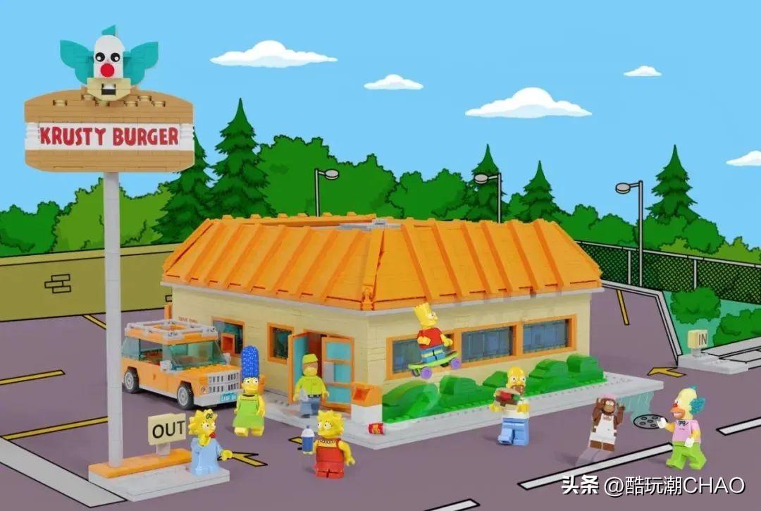 整点汉堡-乐高IDEAS作品《辛普森一家：KURSTY汉堡店》获万票支持