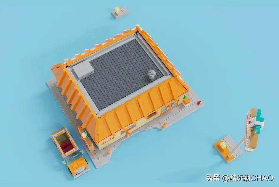 整点汉堡-乐高IDEAS作品《辛普森一家：KURSTY汉堡店》获万票支持