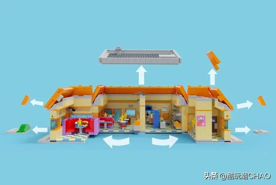 整点汉堡-乐高IDEAS作品《辛普森一家：KURSTY汉堡店》获万票支持