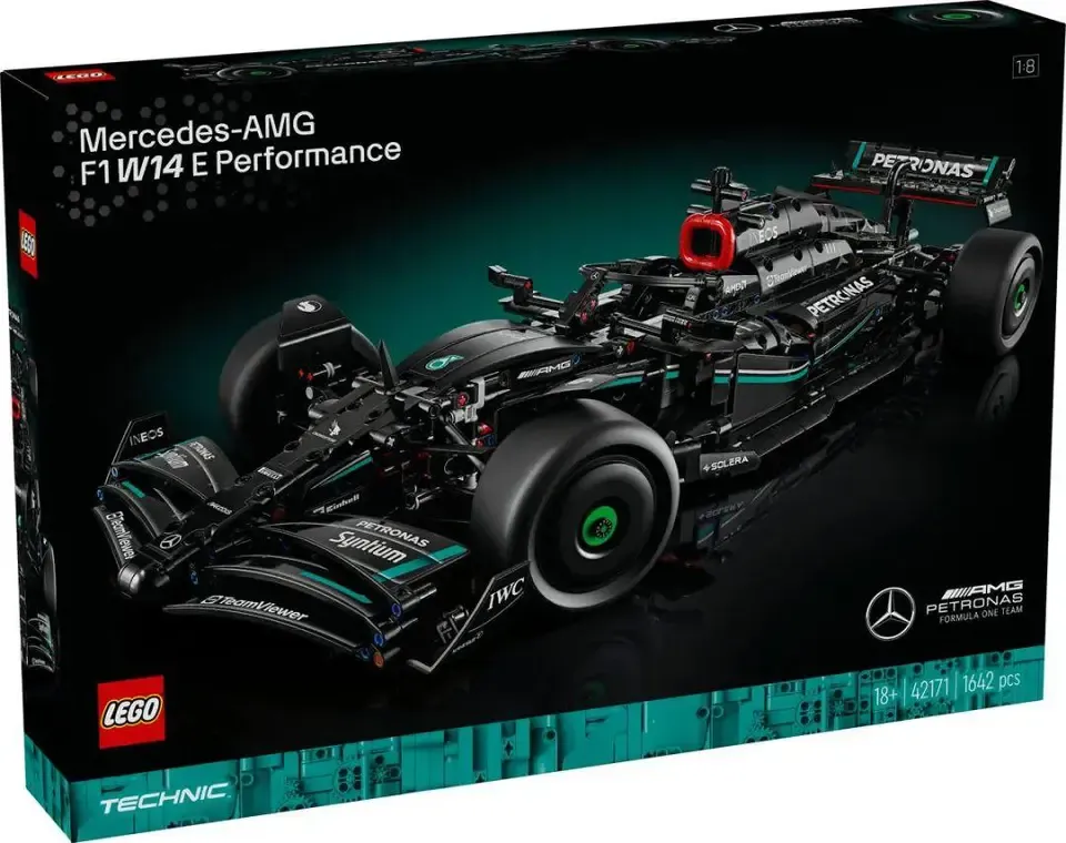 乐高42171 大比例F1赛车模型奔驰梅赛德斯F1 W14赛车