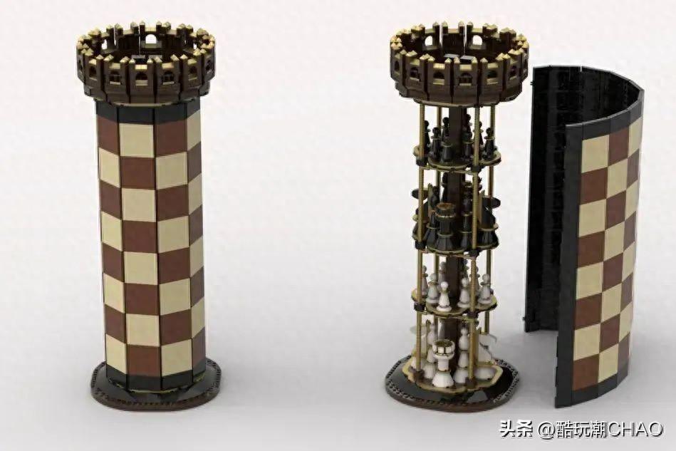 国际象棋还能这么玩？乐高IDEAS作品《象棋塔》获得万票支持