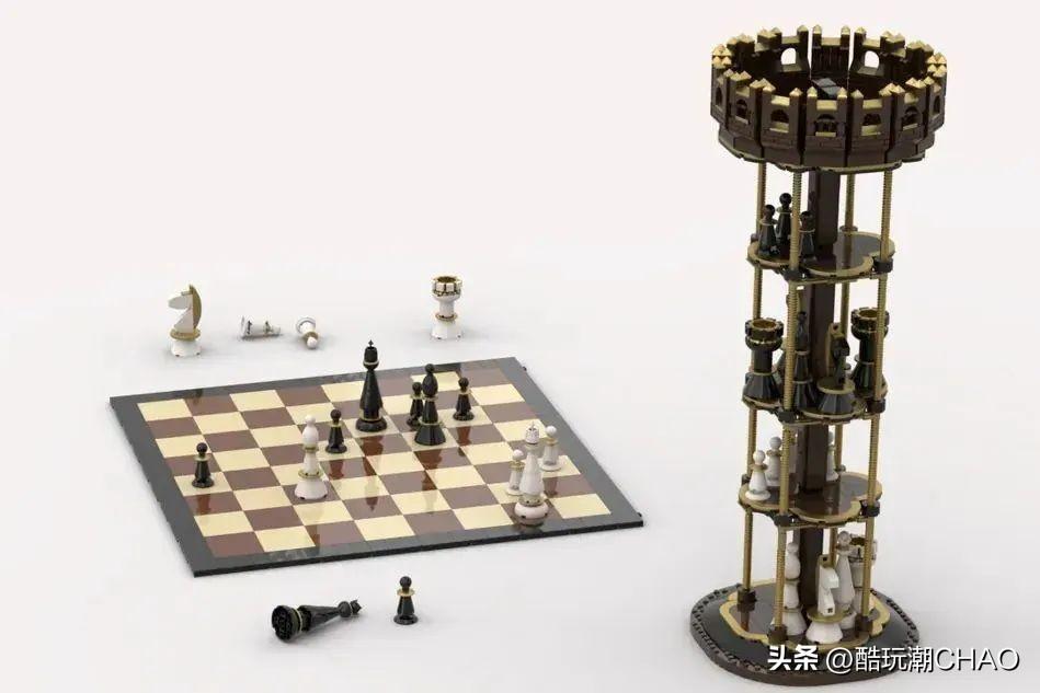 国际象棋还能这么玩？乐高IDEAS作品《象棋塔》获得万票支持