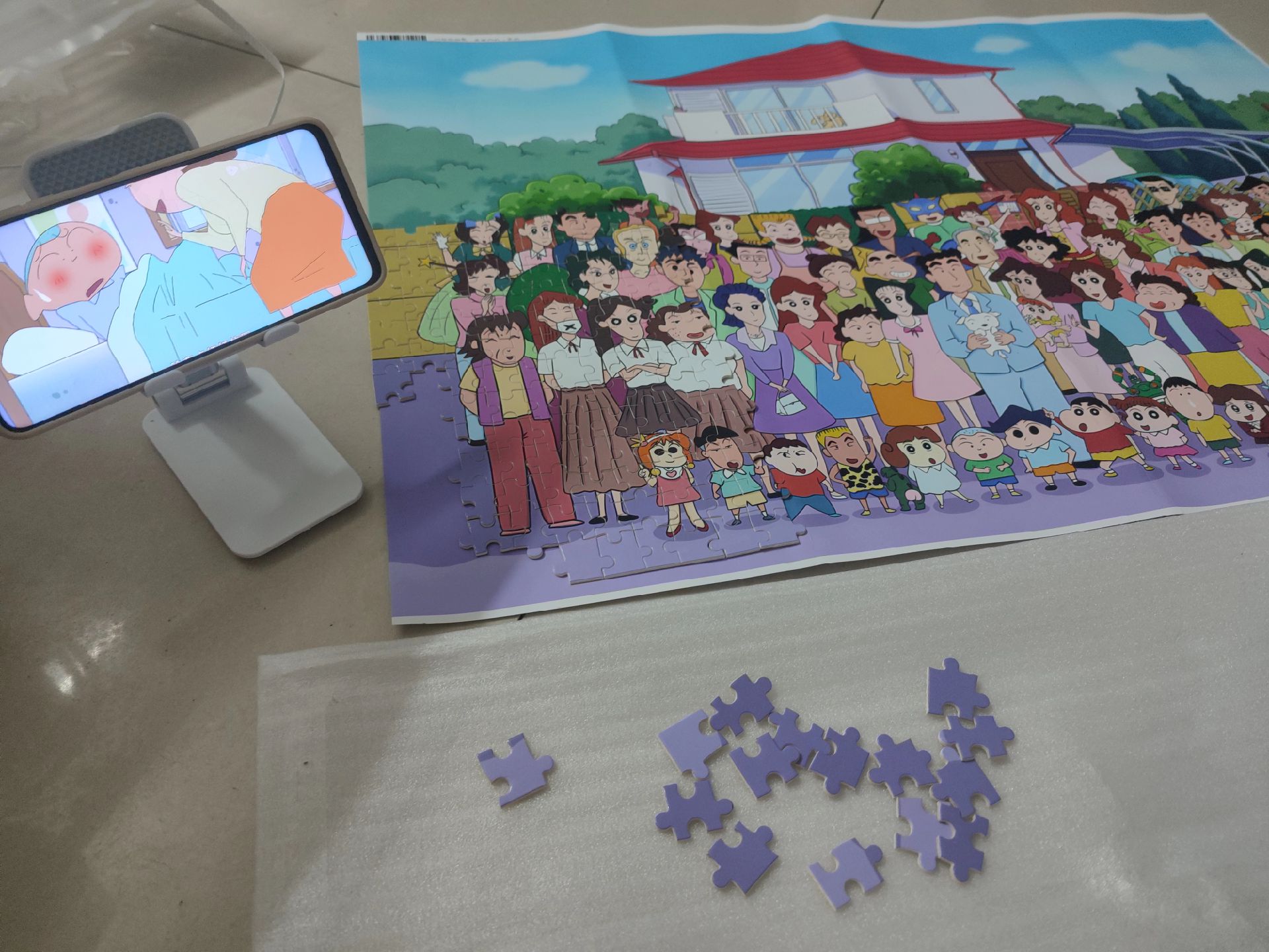 蜡笔小新拼图1000片