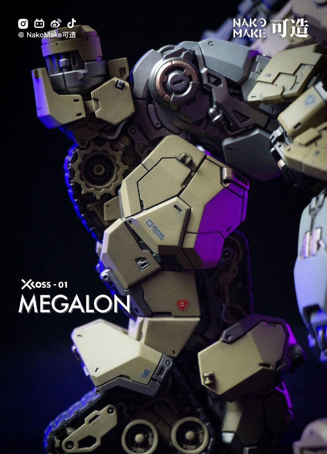 模型欣赏：NAKO 拿可 变形金刚 Xross系列 MEGALON/威震天