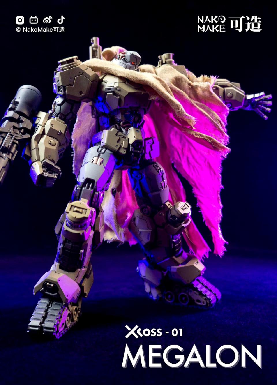 模型欣赏：NAKO 拿可 变形金刚 Xross系列 MEGALON/威震天