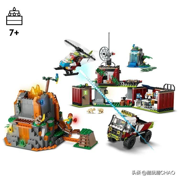 测试互动新玩法？乐高城市系列60691丛林探险家大本营和60692曝光