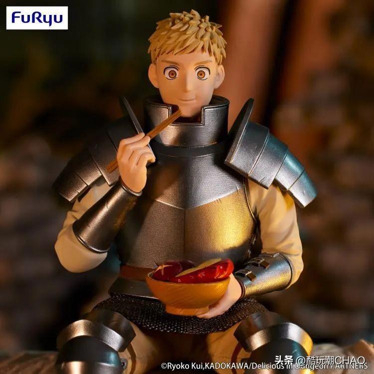 FuRyu景品『《迷宫饭》莱欧斯／玛露西尔泡面盖模型』