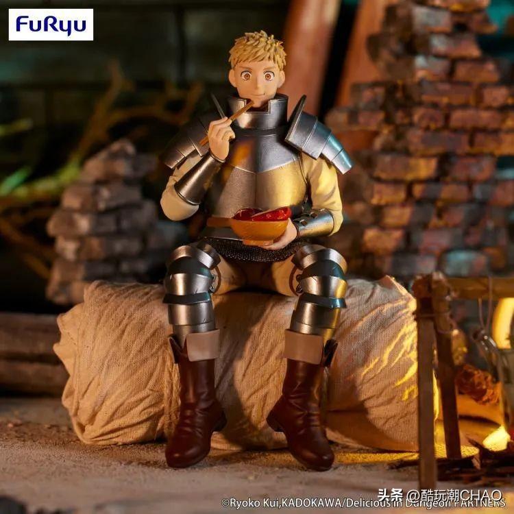 FuRyu景品『《迷宫饭》莱欧斯／玛露西尔泡面盖模型』