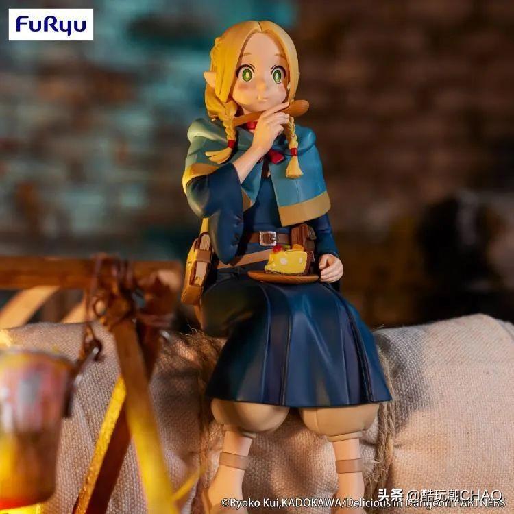 FuRyu景品『《迷宫饭》莱欧斯／玛露西尔泡面盖模型』