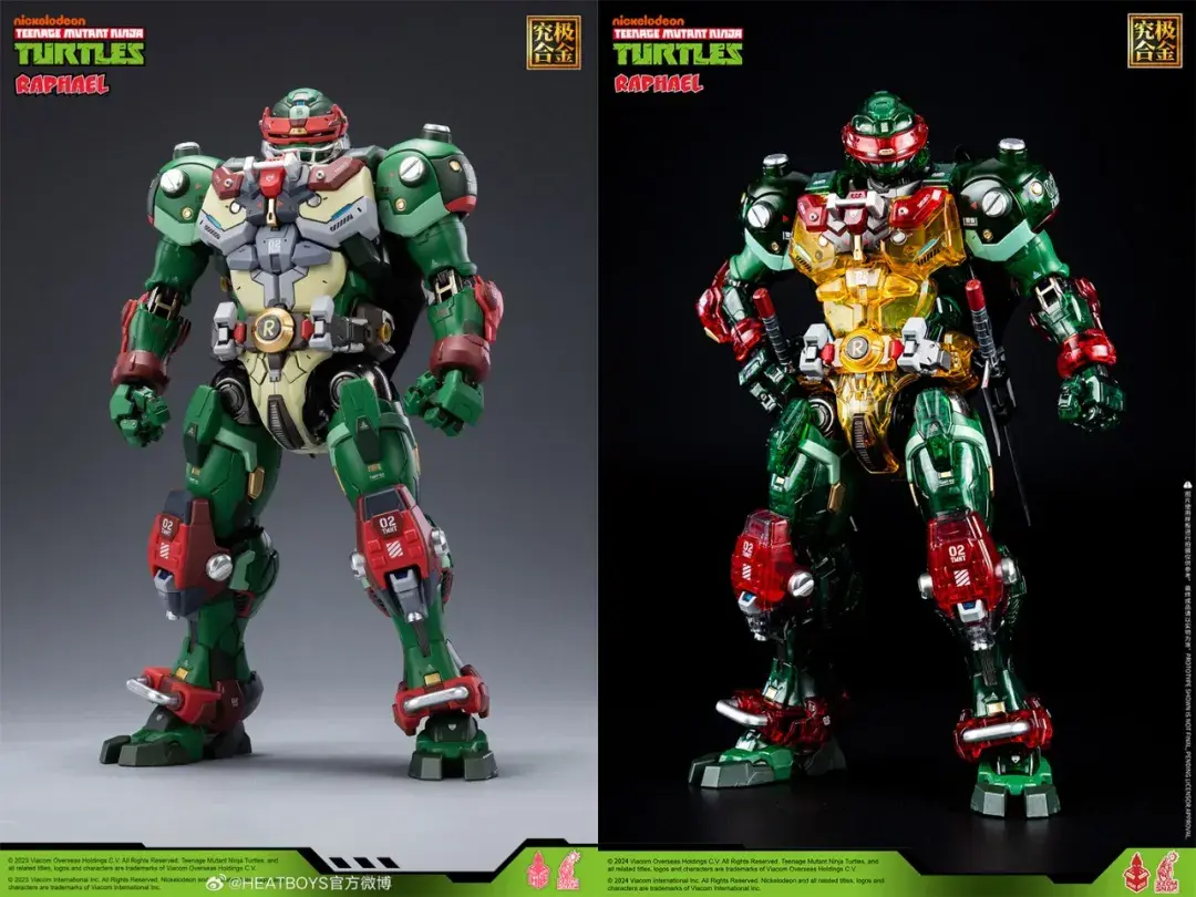 彩透版&金耀版？这两款机甲忍者龟拉斐尔有点意思！