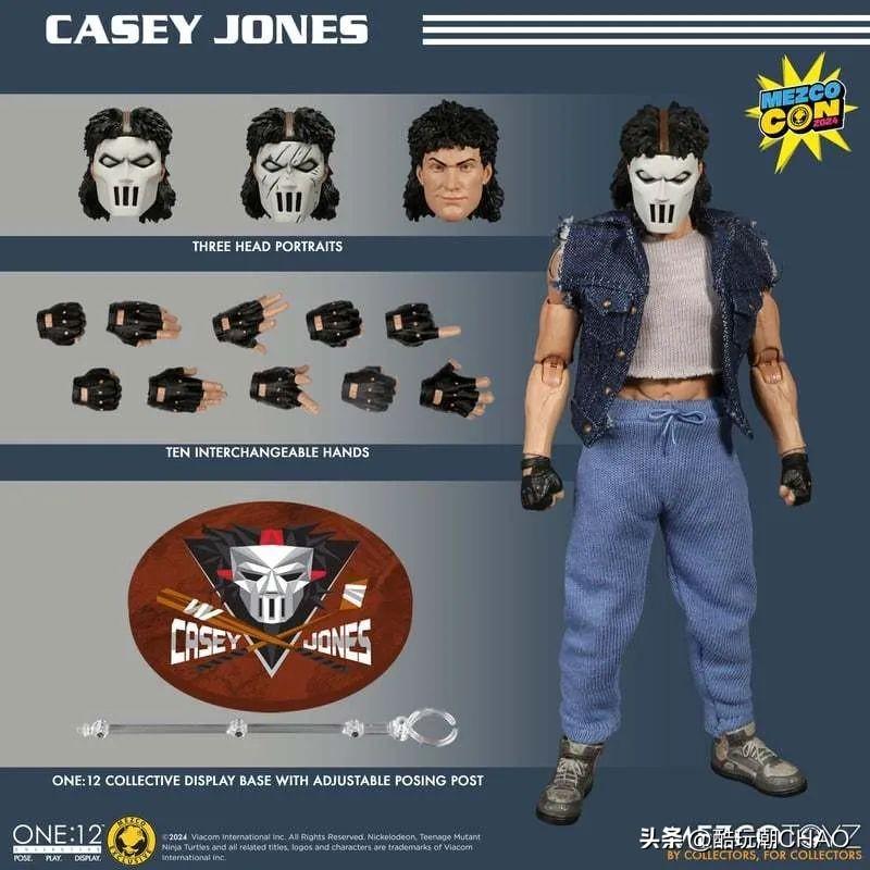 MEZCO TOYZ 『《忍者神龟》凯西·琼斯』1/12比例可动人偶
