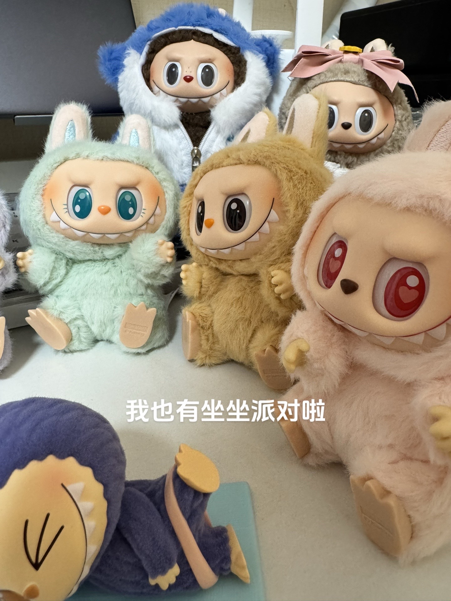 labubu搪胶毛绒公仔