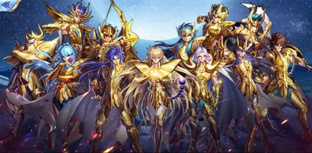 圣斗士星矢 真实质感黄金圣衣 插画欣赏