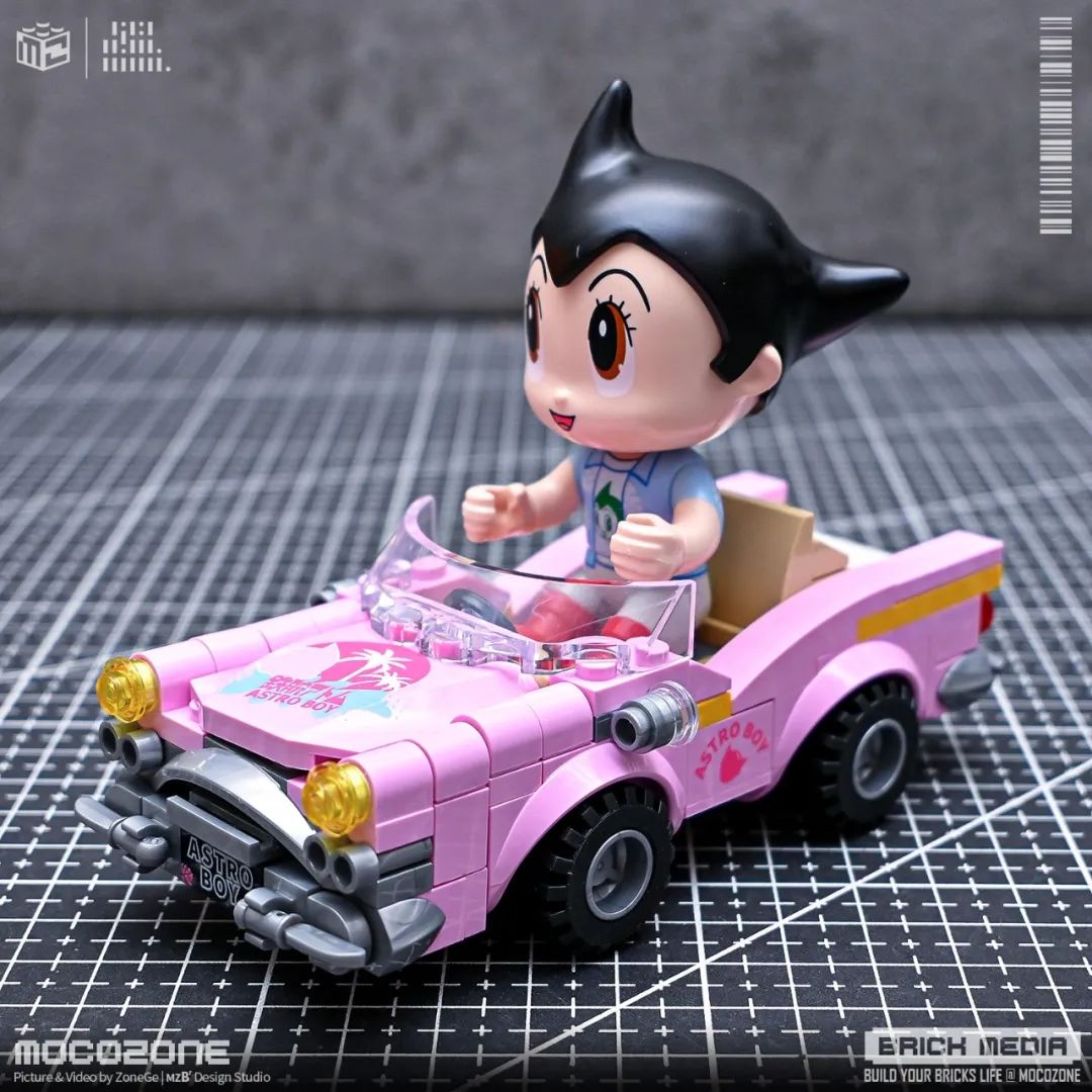 铁臂阿童木主题奇妙小车系列积木玩具