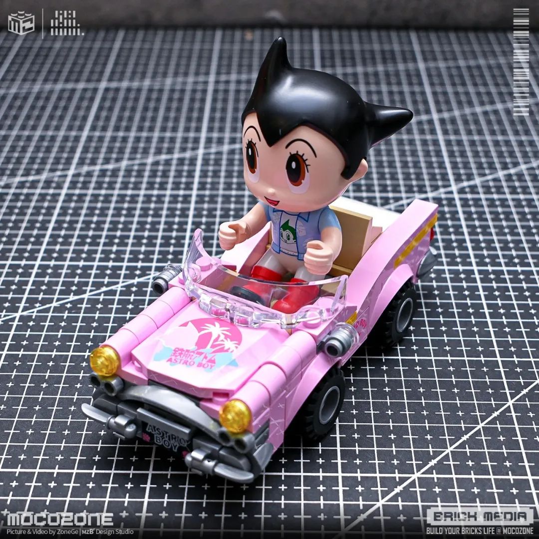 铁臂阿童木主题奇妙小车系列积木玩具