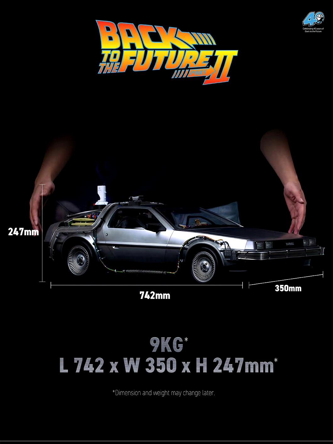 模型欣赏：BLITZWAY《回到未来2》时光机器